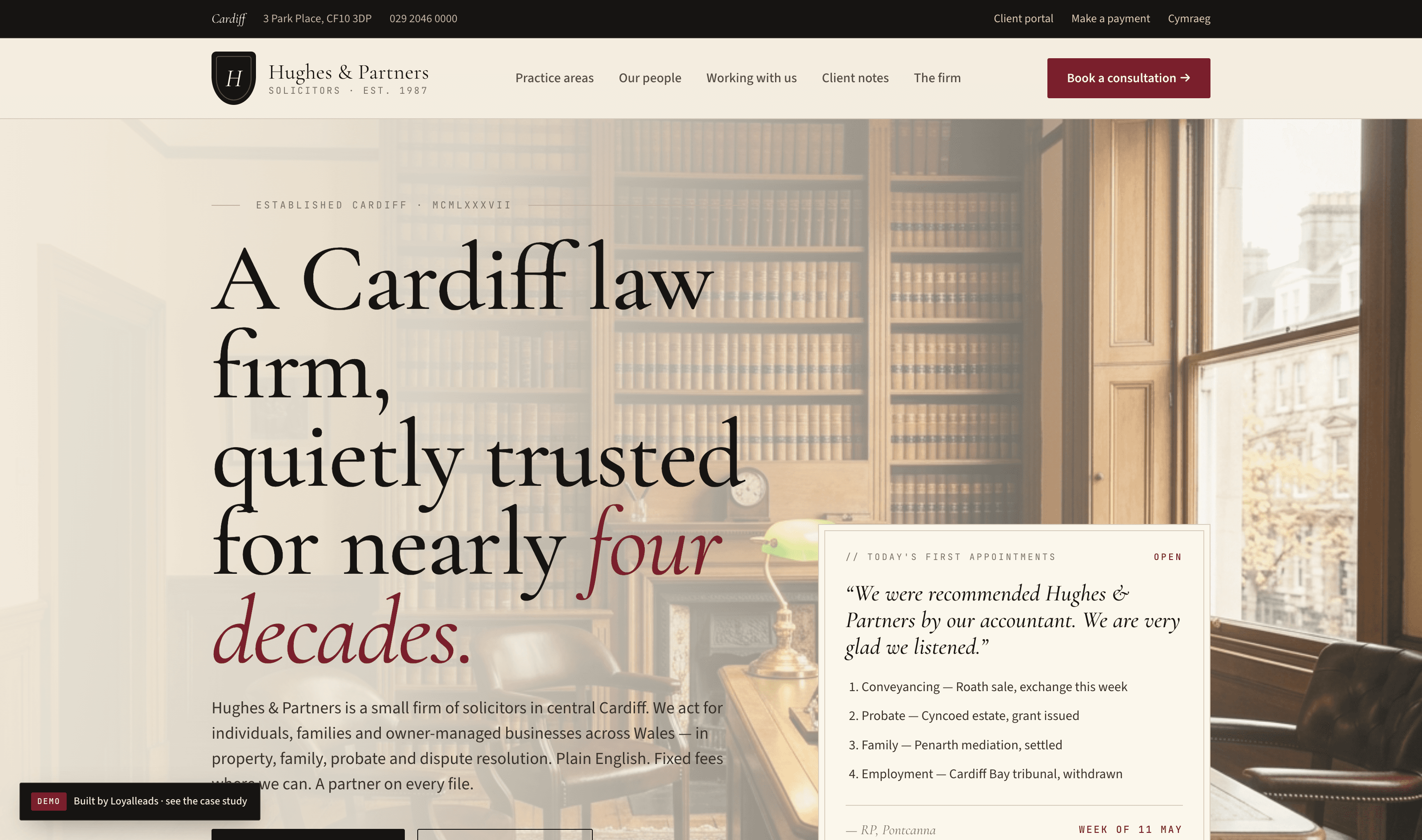 Hughes & Partners — site preview